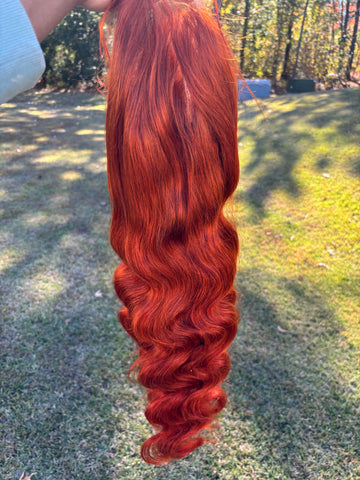13x6 transparent ginger wig