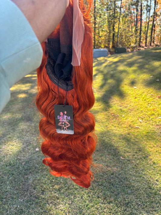 13x6 transparent ginger wig